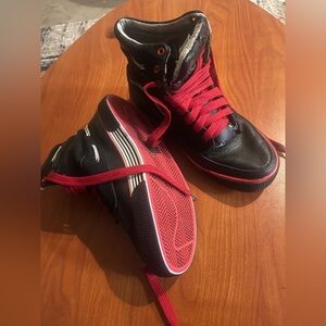 Rocawear Black and Red High-Top Sneakers